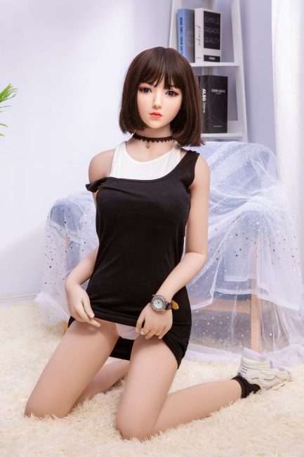 Young Sex Doll Silicone Head Short-Hair Petite Sex Doll - Image 2