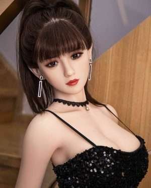 Asian Sex Doll Full-Figured Silicone Head Curvy Sex Doll