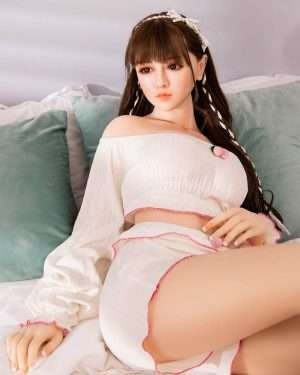 Asian Sex Doll Curvy Plump Silicone Head Sex Doll