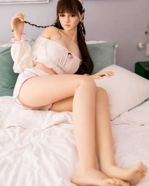 Asian Sex Doll Curvy Plump Silicone Head Sex Doll