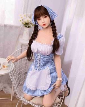 Young Sex Doll Maid Costume Silicone Head Sex Doll