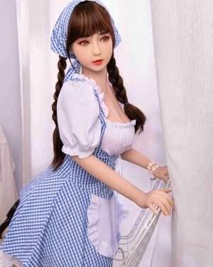 Young Sex Doll Maid Costume Silicone Head Sex Doll