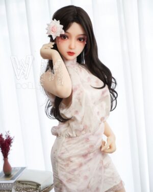 Small Breast Sex Doll Brown Hair TPE from WM Dolls -Skristin 156