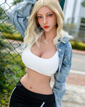 Elf Sex Doll SkinnyBlonde Hair Blonde Tanned TPE from SE Dolls -Makoto 161