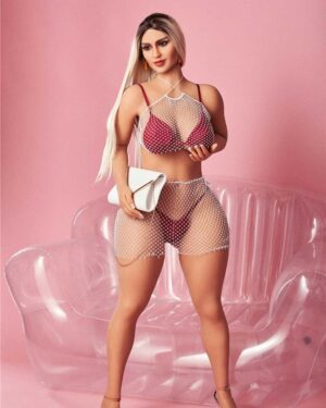 Blonde Sex Doll Blonde Hair Blonde Tanned TPE from Irontech Dolls -Mamie 156