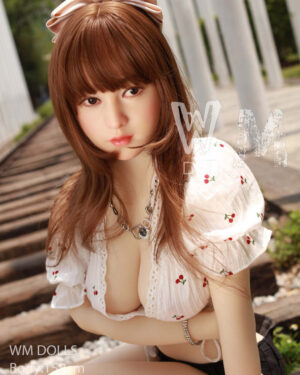 Asian Japanese Sex Doll Medium Breast Silicone Head & TPE Body from WM Sex Dolls -Nolwenn 158