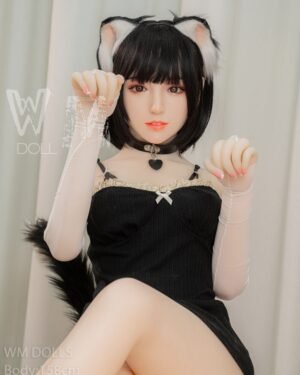 Asian Japanese Sex Doll Medium Breast Silicone Head & TPE Body from WM Sex Dolls -Sidonie 158