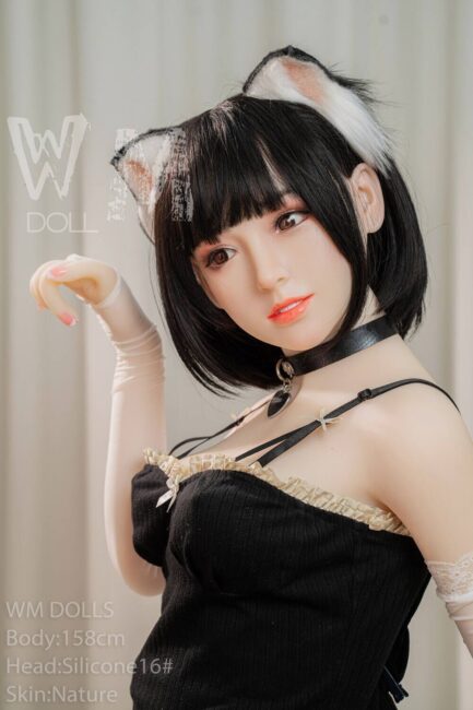 Asian Japanese Sex Doll Medium Breast Silicone Head & TPE Body from WM Sex Dolls -Sidonie 158 - Image 4