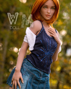 Skinny Sex Doll RedHead Tanned TPE from WM Dolls -Emerald 160