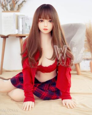 Skinny Sex Doll Brown Hair TPE from WM Dolls -Alma 156