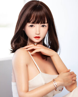 Asian Japanese Sex Doll Skinny Silicone Head & TPE Body Silicone from XY Dolls -Hedy 158