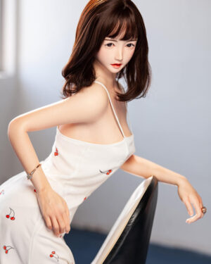 Asian Japanese Sex Doll Skinny Silicone Head & TPE Body Silicone from XY Dolls -Hedy 158