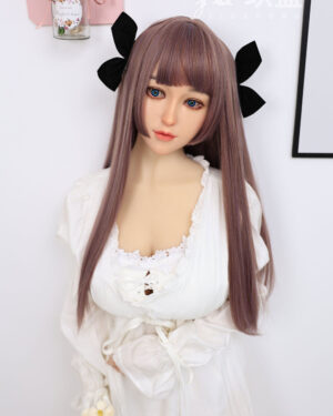 Asian Japanese Sex Doll Medium Breast Silicone Head & TPE Body from Jiusheng Dolls -Shirley 150