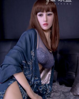 Asian Japanese Sex Doll Skinny Silicone Head & TPE Body from Jiusheng Dolls -Amy 160