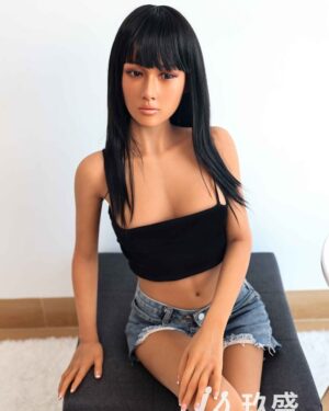 Asian Sex Doll Medium Breast Silicone Head & TPE Body from Jiusheng Dolls -Amy 163