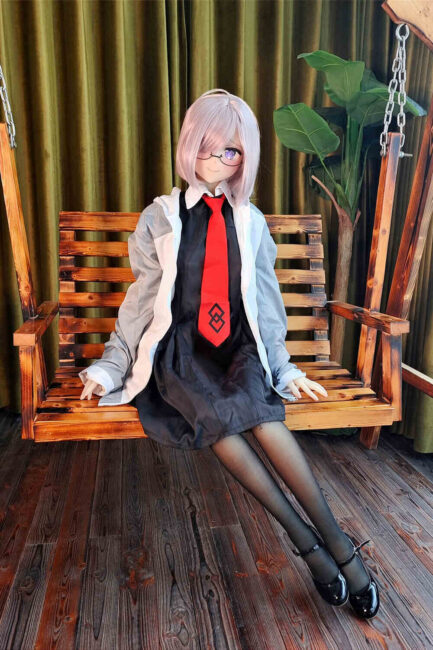 Japanese Anime Cosplay Sex Doll Skinny TPE from Aotume Dolls -Eggplant 155 - Image 2