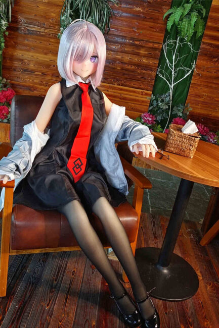 Japanese Anime Cosplay Sex Doll Skinny TPE from Aotume Dolls -Eggplant 155 - Image 4