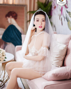 Asian Japanese Sex Doll Skinny Silicone Head & TPE Body Silicone from XY Dolls -Monica 168