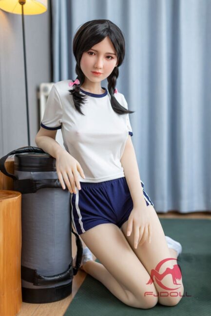 Asian Sex Doll Skinny Silicone Head & TPE Body from FJDoll -Lisa 159