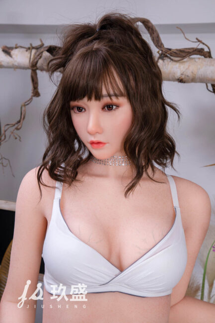 Asian Sex Doll Medium Breast Silicone Head & TPE Body from Jiusheng Dolls -Betty 160 - Image 4