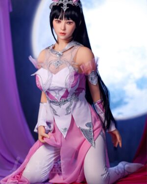 Asian Cosplay Japanese Sex Doll Skinny Silicone Head & TPE Body from Jiusheng Dolls -Shino 150