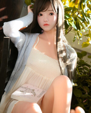 Asian Japanese Sex Doll Curvy Silicone Head & TPE Body Silicone from SHEDOLL -Lime 158