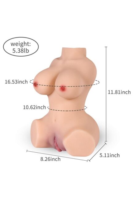 30cm/12in 5.38LB TPE Mini Sex Doll Torso – Xiaomei [In Stock | US Only] - Image 2