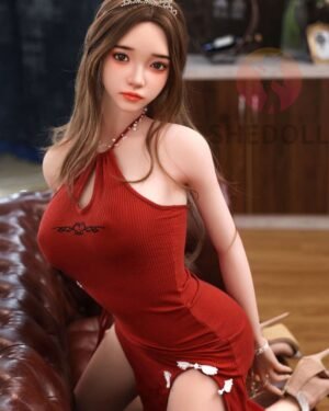 Asian Japanese Sex Doll Curvy Silicone Head & TPE Body from SHEDOLL -Rose 158