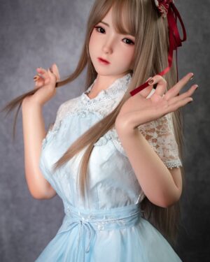 Asian Japanese Sex Doll Small Breast Silicone Head & TPE Body Silicone from FUDOLL -Finn 150