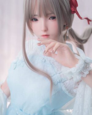 Asian Japanese Sex Doll Small Breast Silicone Head & TPE Body Silicone from FUDOLL -Finn 150