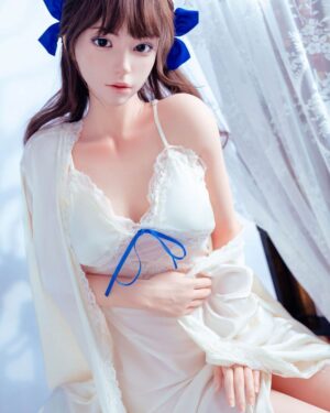 Asian Japanese Sex Doll Skinny Silicone Head & TPE Body Silicone from FUDOLL -Keppel 158