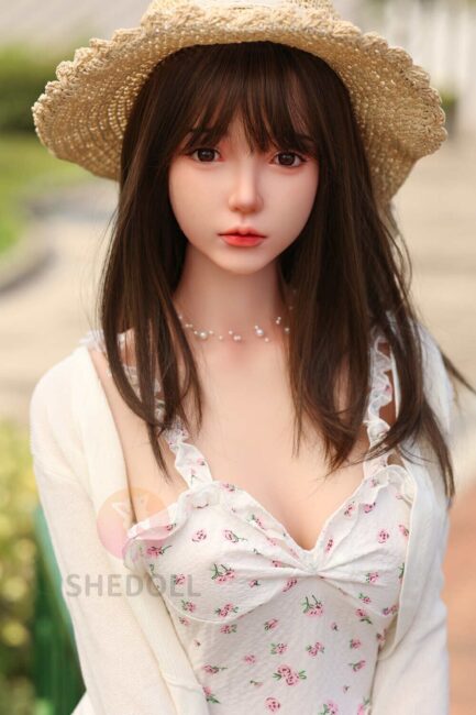 Asian Japanese Sex Doll Curvy Silicone Head & TPE Body Silicone from SHEDOLL -Qingning 158