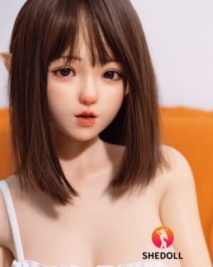 Asian Elf Japanese Sex Doll Skinny Silicone Head & TPE Body Silicone from SHEDOLL -Erin 148