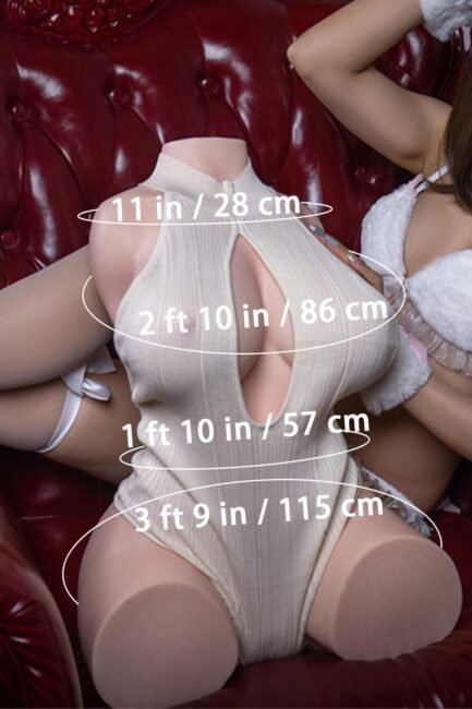 65cm/2ft2 H-cup Silicone Life-size Sex Doll Torso - Image 2