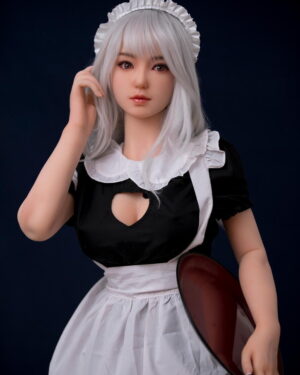 Cosplay Japanese Sex Doll Medium Breast Silicone Head & TPE Body Silicone from XY Dolls -Maid 148