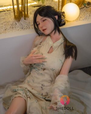 Asian Sex Doll MILF Silicone Head & TPE Body Silicone from SHEDOLL -Meng 158