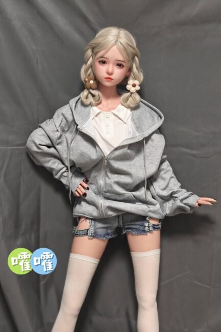 Asian Japanese Sex Doll Skinny Silicone Head & TPE Body Silicone from SHEDOLL -Erin 148