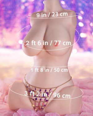 54cm/1ft9 E-cup Silicone Life-size Sex Doll Torso