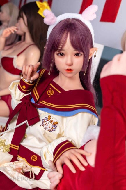 Asian Elf Sex Doll Skinny Silicone Head & TPE Body Silicone from SHEDOLL -Erin 148