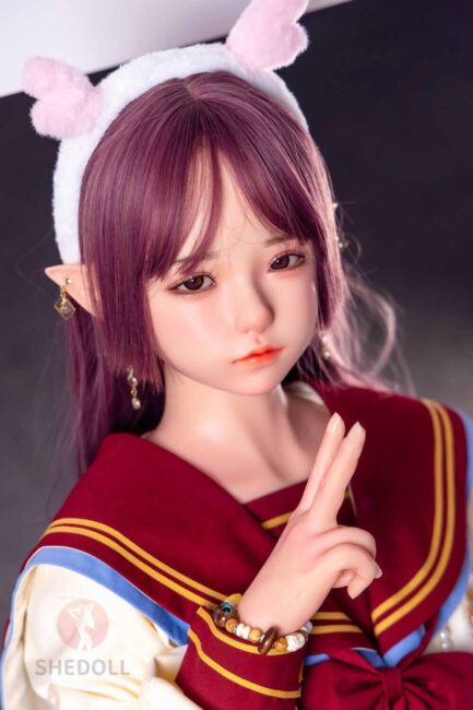 Asian Elf Sex Doll Skinny Silicone Head & TPE Body Silicone from SHEDOLL -Erin 148 - Image 2