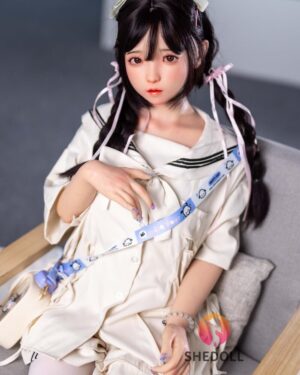 Asian Sex Doll Curvy Silicone Head & TPE Body Silicone from SHEDOLL -Luo 148