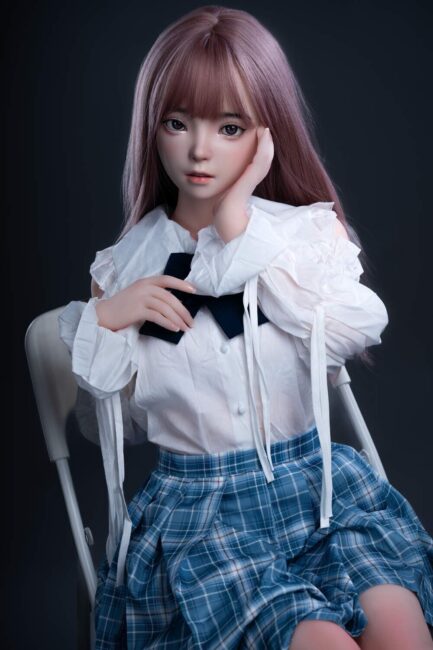 Asian Japanese Sex Doll Skinny Silicone Head & TPE Body Silicone from FUDOLL -Moly 148