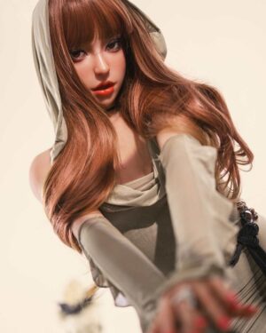 Asian Sex Doll Skinny Silicone Head & TPE Body from SY Dolls -Clara 160