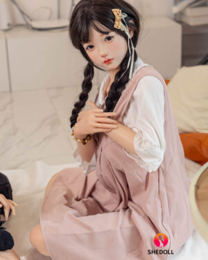 Asian Japanese Sex Doll Skinny Silicone Head & TPE Body Silicone from SHEDOLL -Beizhi 148