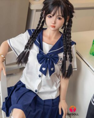 Asian Japanese Sex Doll Skinny Silicone Head & TPE Body Silicone from SHEDOLL -Beizhi 148