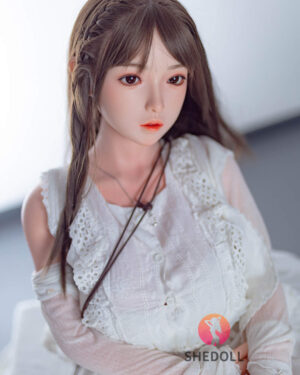 Asian Japanese Sex Doll Medium Breast Silicone Head & TPE Body Silicone from SHEDOLL -Lemon 148