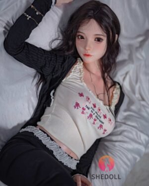 Asian Sex Doll Curvy Silicone Head & TPE Body Silicone from SHEDOLL -Qiangwei 158