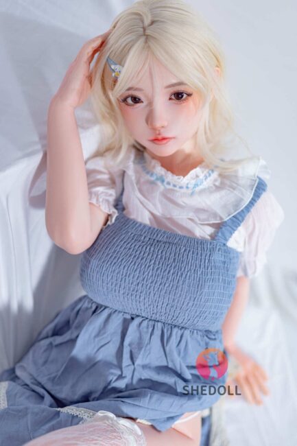 Asian Japanese Sex Doll Skinny Silicone Head & TPE Body Silicone from SHEDOLL -Luoyi 148 - Image 3