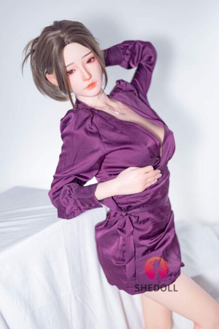 Asian Sex Doll Medium Breast Silicone Head & TPE Body Silicone from SHEDOLL -Huayin 158 - Image 4