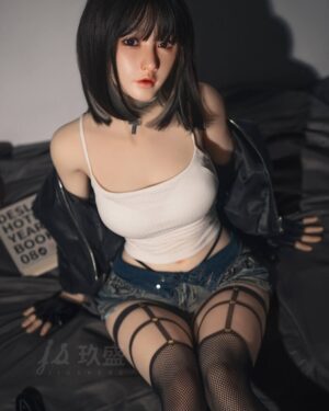 Asian Sex Doll Skinny Silicone Head & TPE Body from Jiusheng Dolls -Betty 148